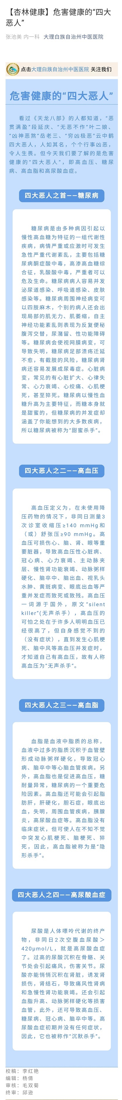 【杏林健康】危害健康的“四大恶人”   大理白族自治州中医医院   张池美  内一科.jpg